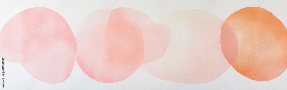 Aufkleber Soft pencil marks create a delicate minimalist artwork with gentle hues on a white canvas in a serene artistic setting