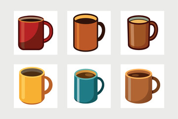 Obraz premiumCoffee cup logo icon vector illustration. 