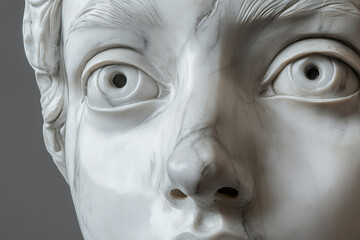 Naklejka premium antique marble statue, close up