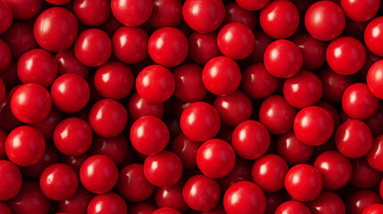  amazing red  balls  on  shiny red background
