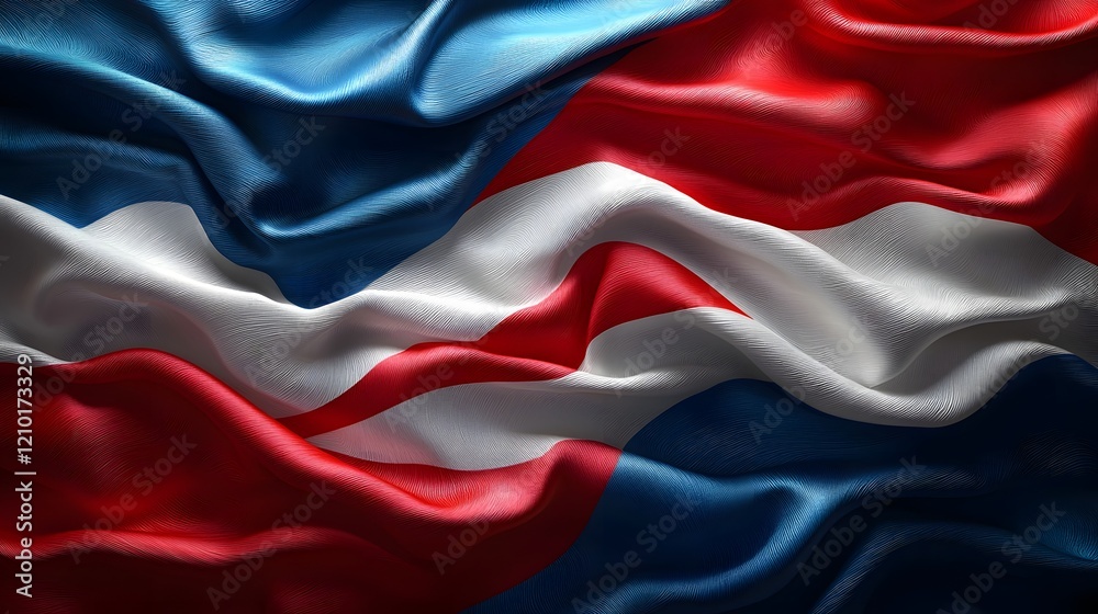 Fototapete elegant flowing abstract flag background with a dynamic silk texture showcasing rippling waving and 
