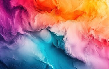 Obraz premium Abstract Colorful Swirls: A Dreamlike Impressionistic Landscape