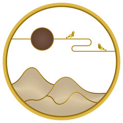 SAZ DEKOR Mountain Scene Metal Wall Decor Minimalist Line Wall Art for Sofa Backdrop S Style A, Figures Decor Wood, Home Decor Figures