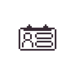 name card business pixel art