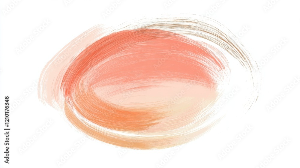 Poster Soft pastel strokes create a subtle warmth on an abstract white background highlighting artistic expression and creativity