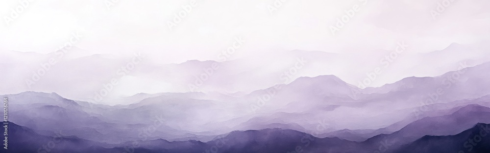 Poster abstract gradient of pale pencil strokes creating a serene atmospheric effect with subtle mountain s