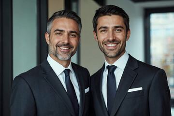 Portrait of a smiling team, business
