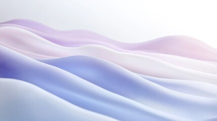 Obraz premium Soft pastel blue and lavender mist creates a serene atmosphere in a gentle, flowing landscape