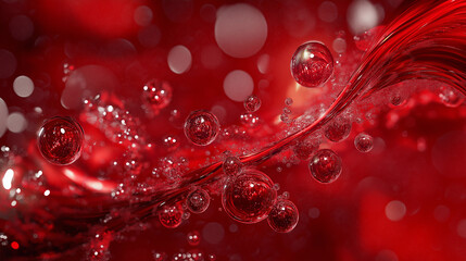 red decoration on amazing shiny red background
