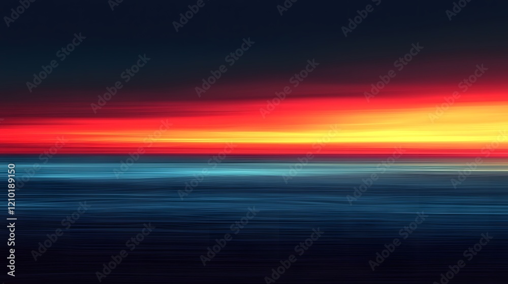 Aufkleber a mesmerizing blurred gradient background featuring a seamless spectrum of dark blue red and yellow 
