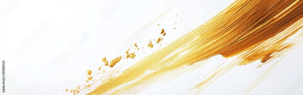 Poster gentle swirl of muted gold against a minimalist white backdrop creating a serene artistic expression