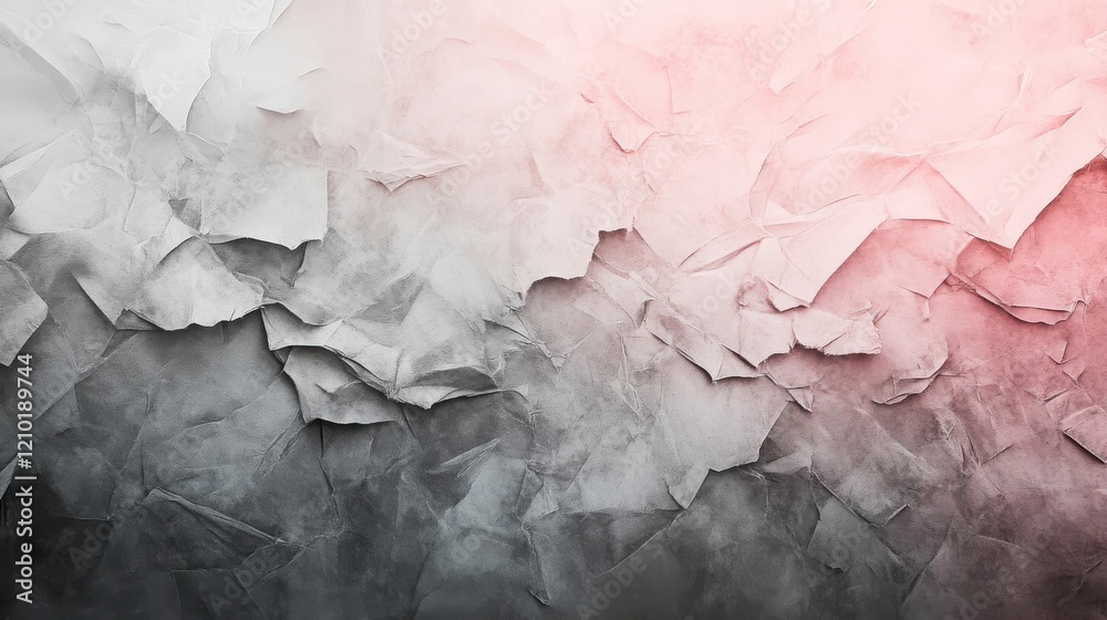 Aufkleber Abstract pencil strokes create a jagged gradient with soft hues transitioning from dark to light