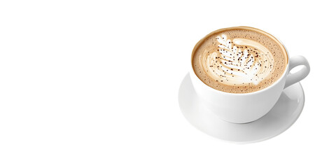 Assorted Food, Juices,coffee and Chocolates on Transparent White Background

