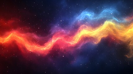 Fototapeta premium Stunning abstract background featuring a vibrant spectrum gradient in shades of dark blue red and yellow with a dynamic blur effect creating a captivating and mesmerizing visual experience