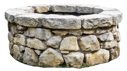 Stone well, isolated on transparent background