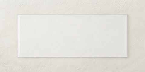 Clean Minimalist White Rectangle Frame on Textured Wall