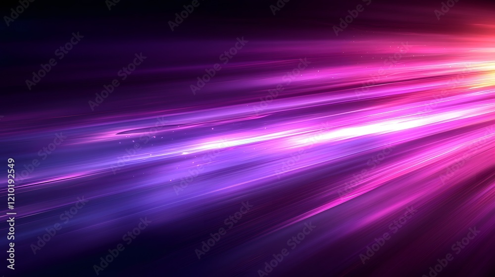 Fototapete Mesmerizing abstract blurred background in vibrant shades of purple with gradient light rays and subtle shadow play for a modern futuristic and elegant aesthetic