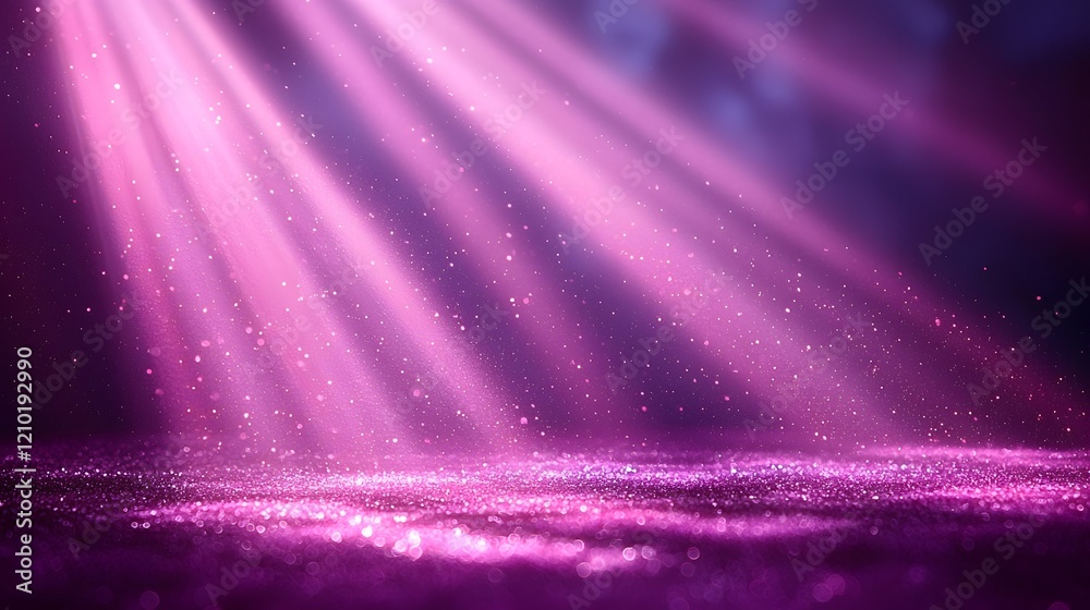 Poster Ethereal blurred purple gradient background with soft radiant light rays and gentle shadows creating a dreamy captivating atmosphere  This image evokes a sense of mystery magic and tranquility