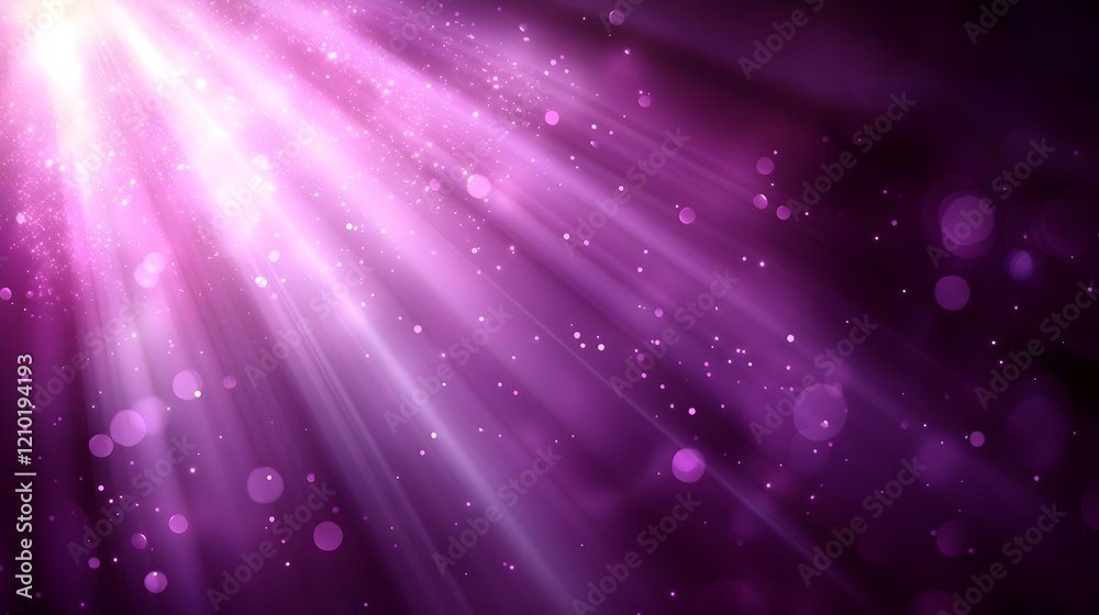 Poster Smooth and elegant purple gradient blurred background featuring glowing light rays soft shadows and a dreamy mystical atmosphere for abstract visual and graphic design applications