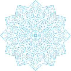 Beautiful flower art and mandala vector design