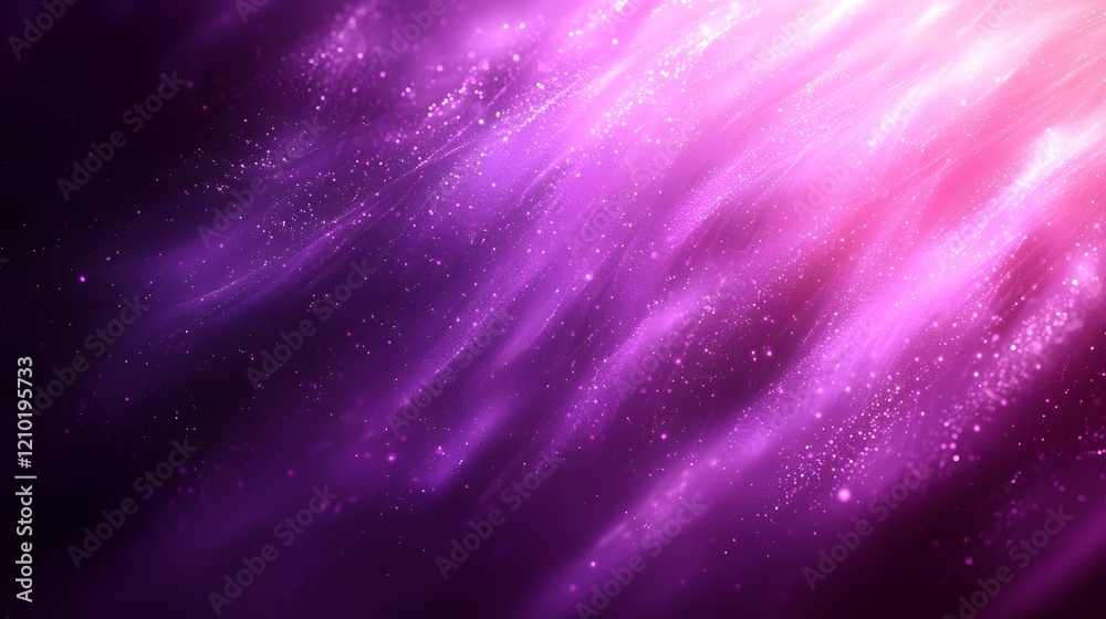 Poster Captivating Cosmic Elegance Vibrant Purple Gradient Rays and Mystical Shadow Effects   A striking abstract digital featuring a dynamic and elegant composition of blurred light rays