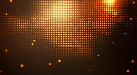 Golden Dot Matrix: A Luxurious, Shimmering Abstract Design