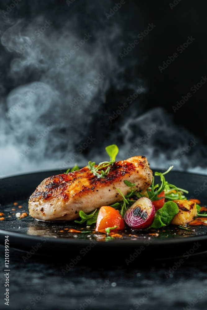 Wall mural Fancy Grilled Chicken Dish