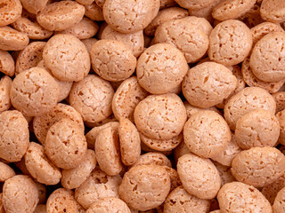 Close-Up of Cracked Amaretti Cookie, Top View