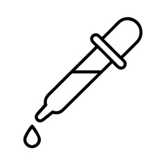 dropper icon, dropper line art - simple line art of dropper, perfect for dropper logos and icons