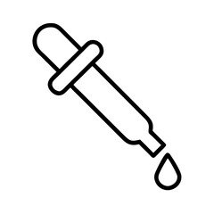 dropper icon, dropper line art - simple line art of dropper, perfect for dropper logos and icons
