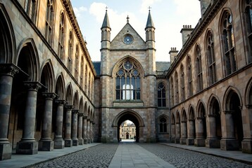 Obraz premium Trinity College Book of Kells Exterior - Irish Architectural Beauty