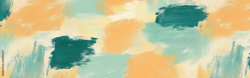 Aufkleber Soft pencil strokes create a calming background with warm and cool colors blending harmoniously