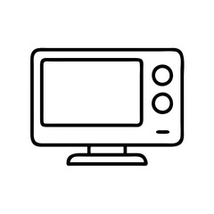 electronics icon, electronics line art - simple line art of electronics, perfect for electronics logos and icons