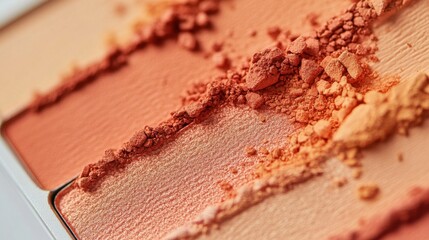 Soft muted amber and coral haze dissolving on a delicate surface showcases natural beauty in cosmetics