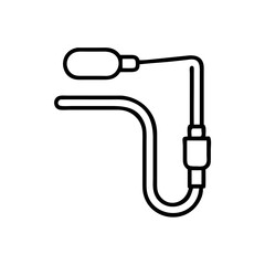 endoscope icon, endoscope line art - simple line art of endoscope, perfect for endoscope logos and icons