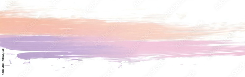 Poster minimalist pencil strokes create a soft gradient blending pastel hues of pink, orange, and lavender 