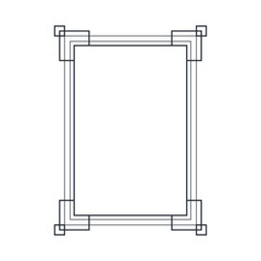 monochrome frame ornate