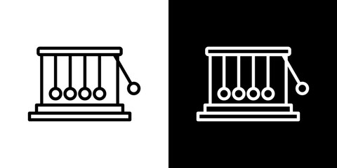 Momentum vector icon in thin line style