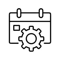 event management icon, event management line art - simple line art of event management, perfect for event management logos and icons