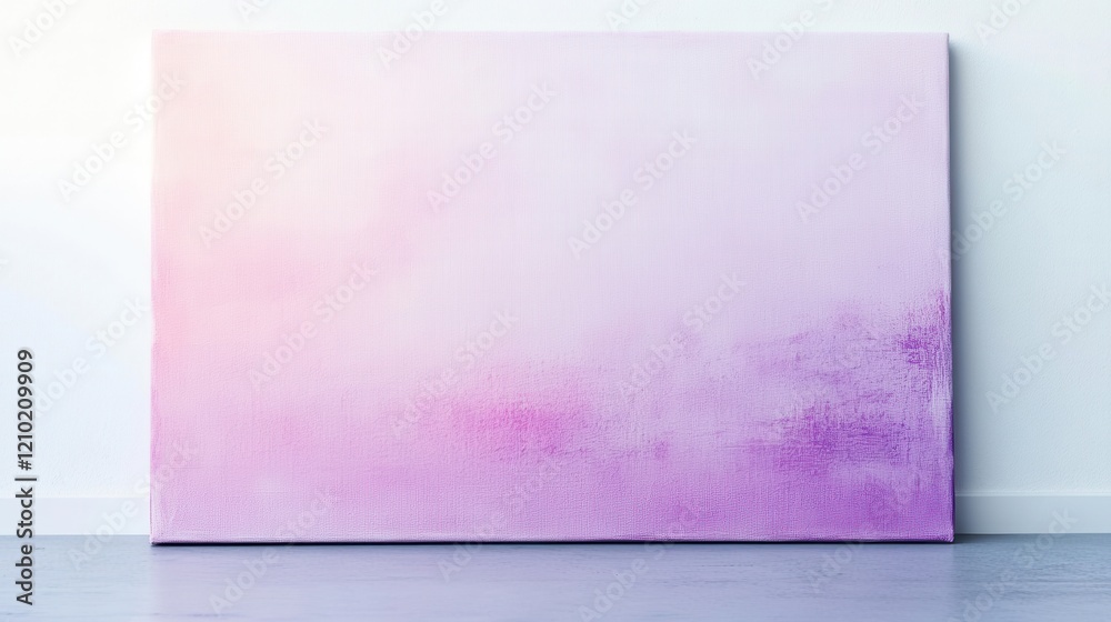 Aufkleber Abstract white canvas featuring delicate pencil strokes, creating a soft gradient effect in a modern art setting