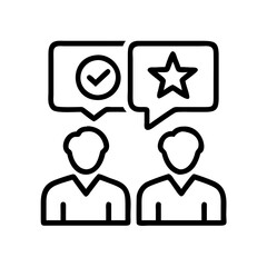 expert opinion icon, expert opinion line art - simple line art of expert opinion, perfect for expert opinion logos and icons