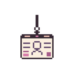 name card business pixel art