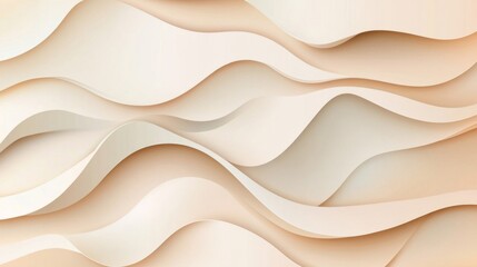 Obraz premium Abstract Cream Beige Wave Background Texture