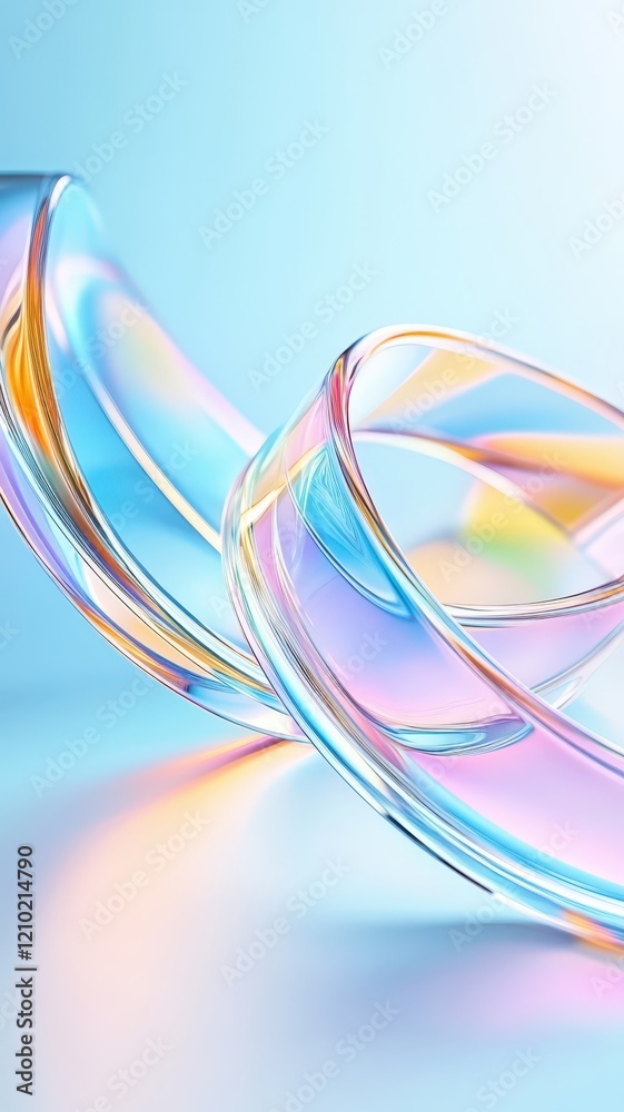 Poster pastel colors merging softly holographic, swirling together in fluid abstract pattern background, ge