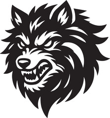 Fototapeta premium wolf head vector
