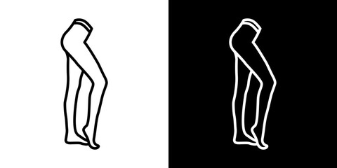 Tights vector icon in thin line style