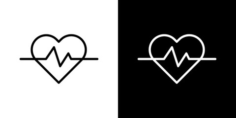 Wellbeing vector icon in thin line style