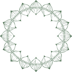 Beautiful flower art and mandala vector design