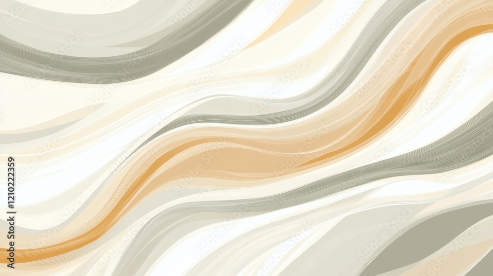 Leinwandbilder wavy abstract background in neutral tones with hints of warm color variations for artistic inspirati