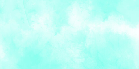 Abstract blue watercolor background for your design. Light Greenish blue watercolor background for textures background. . Blue sky with clouds and Abstract watercolor digital art painting for texture.
